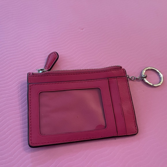 COACH pink coin purse with id slots. Adorably pink! - Picture 2 of 7